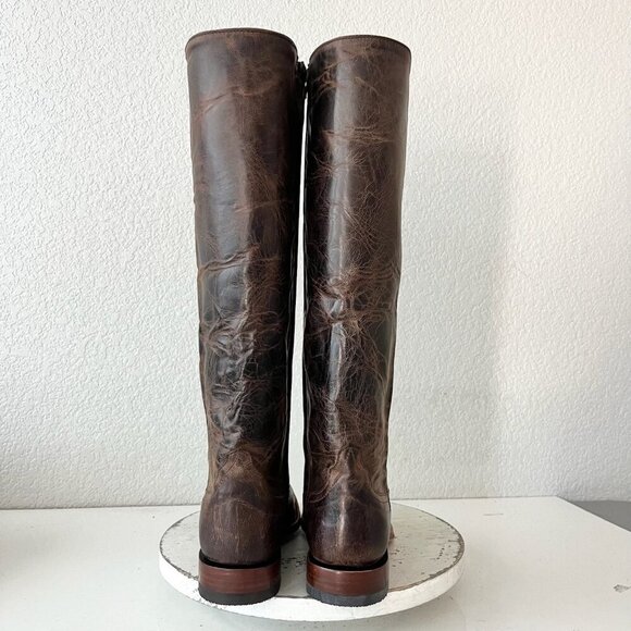 Rod Patrick Womens Cowboy Boots 9 Brown Leather Round Toe Tall Western Cowgirl - Picture 3 of 11